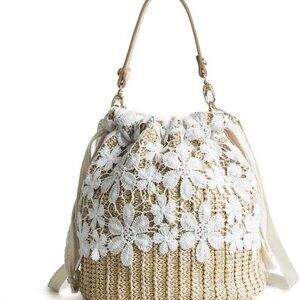 Women Straw Crossbody Purse Woven Summer Beach Shoulder Bag Handbag